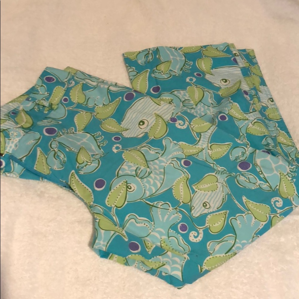 Lilly Pulitzer Fish and Crab Capri